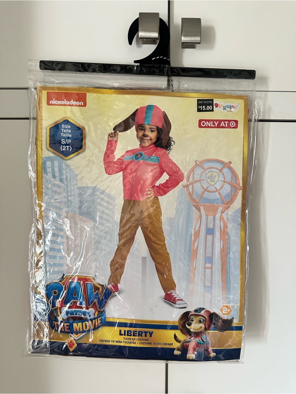 Nickelodeon PAW Patrol Liberty Costume 2T- Pink, Teal & Brown NWT